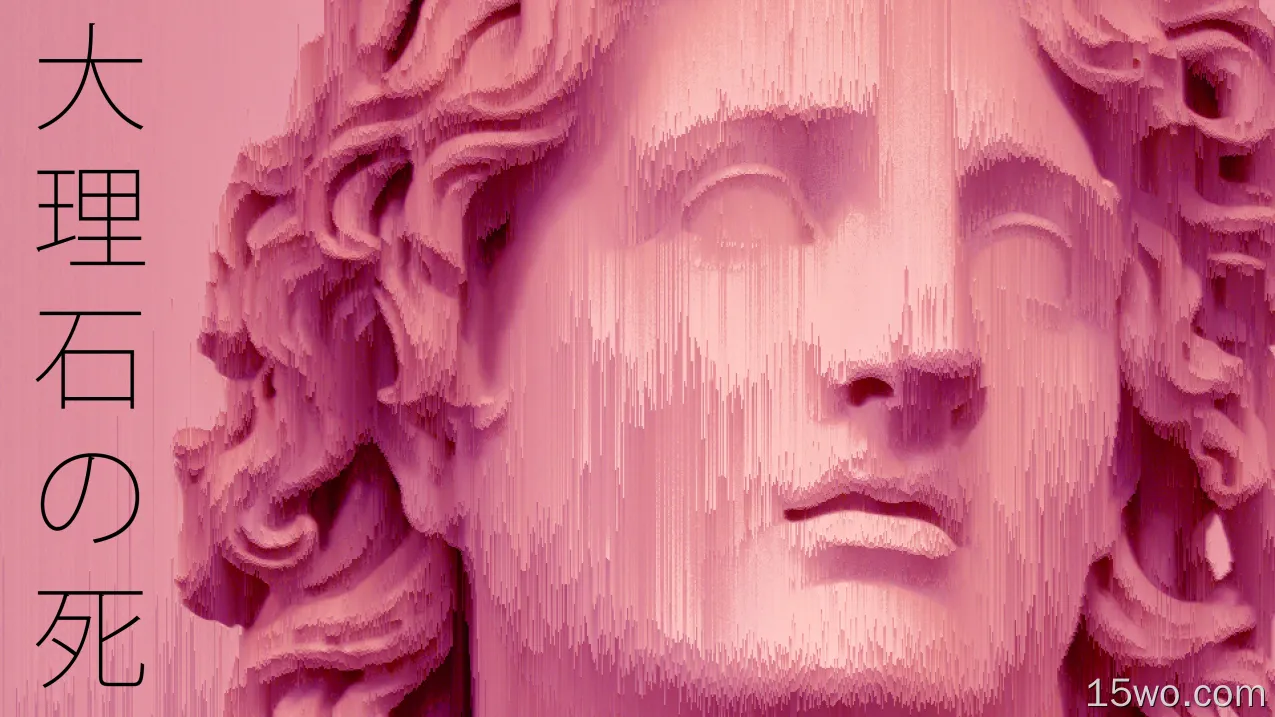 艺术 蒸汽波 粉色 音乐 雕像 Greek Trippy 高清壁纸