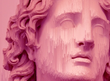 艺术 蒸汽波 粉色 音乐 雕像 Greek Trippy 高清壁纸 3840x2160