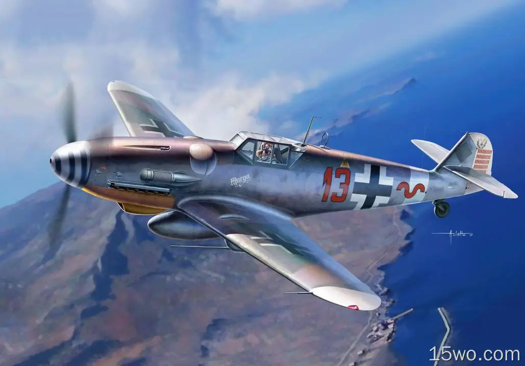军事 梅塞施密特Bf-109战斗机 军用飞机 飞机 Warplane 高清壁纸