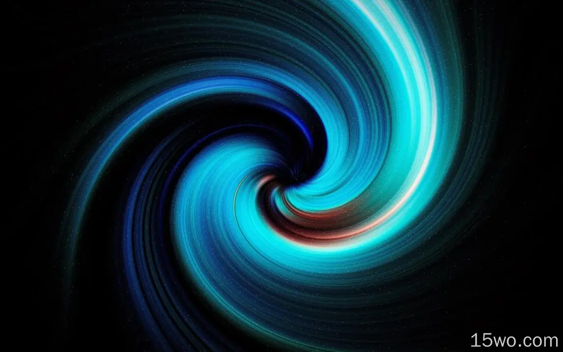 蓝色螺旋、模糊、抽象