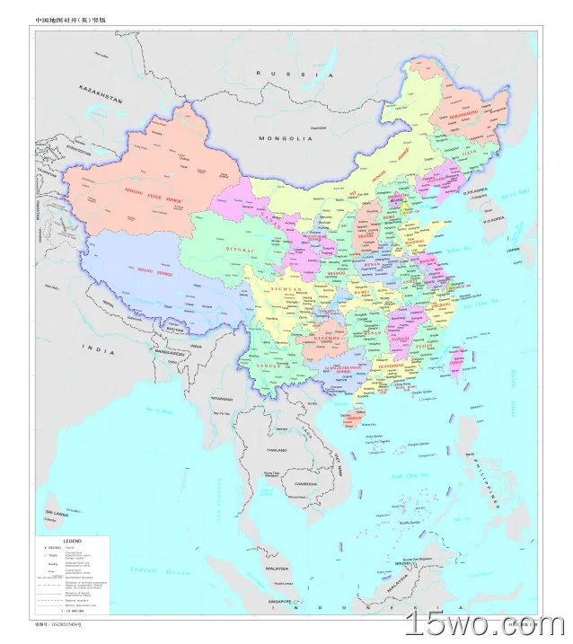 China,Hong Kong,Macau,Taiwan,portrait display,map,Tibet,Asia
