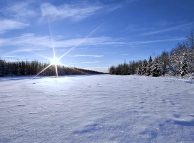 自然 冬季 风景 大自然 Sunny 白色 Snow 高清壁纸 3840x2160