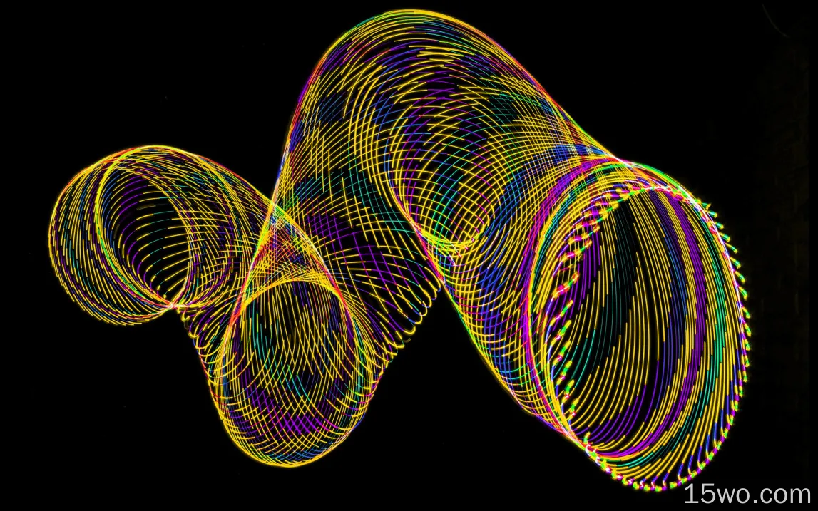 aq39艺术图案黄深彩虹抽象