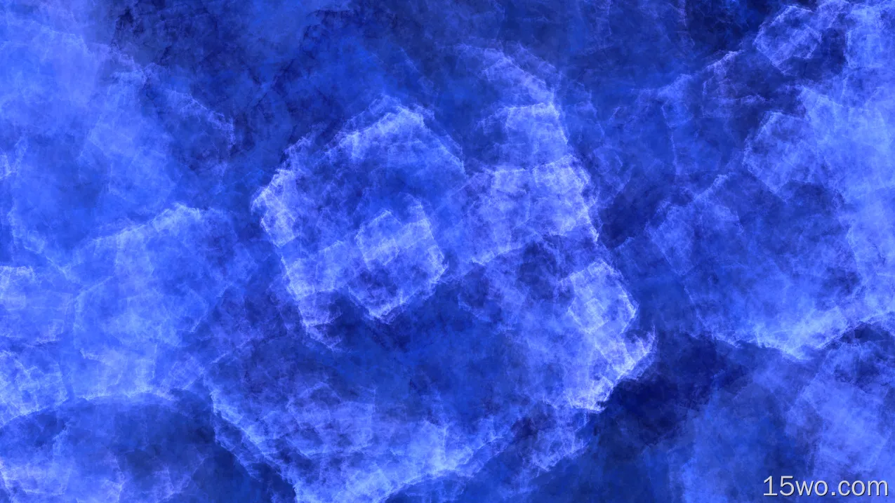抽象 蓝色 分形 Apophysis 数字艺术 冰 高清壁纸