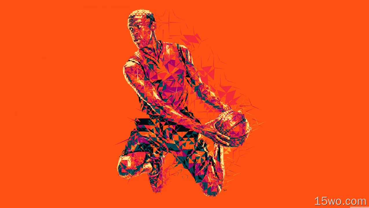 运动 篮球 艺术 orange 高清壁纸