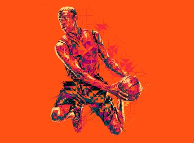 运动 篮球 艺术 orange 高清壁纸 7680x4320