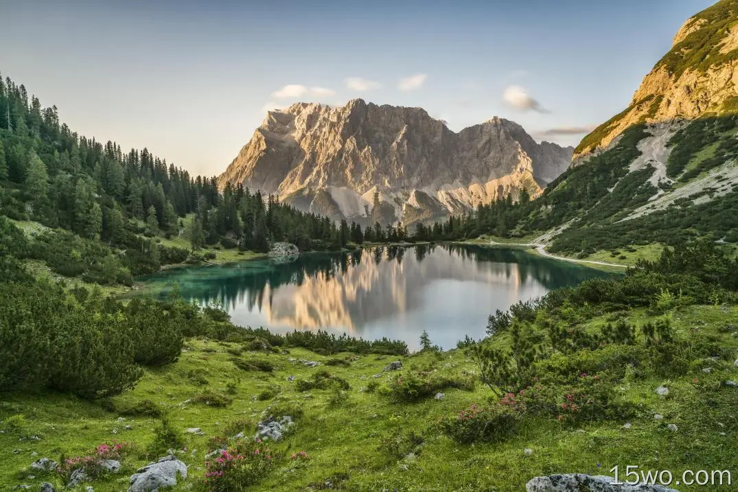 自然 湖泊 风景 山 大自然 奥地利 Alps 高清壁纸
