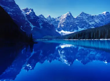冰碛湖，加拿大，倒影，山，风景 5120x2880
