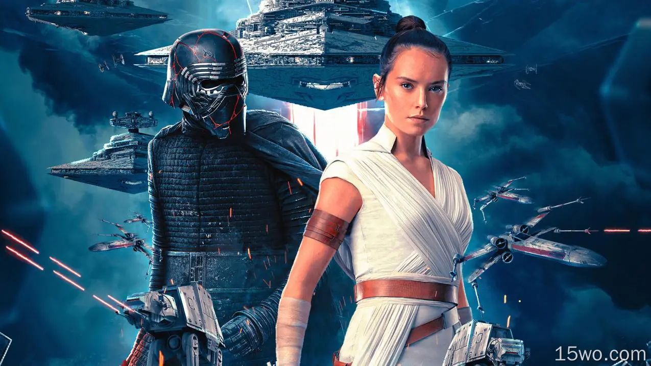 电影 星球大战9：天行者崛起 星球大战 Star Wars The Rise Of Skywalker Star Destroyer Rey Kylo Ren 黛茜·雷德利 X-Wing 高清壁纸