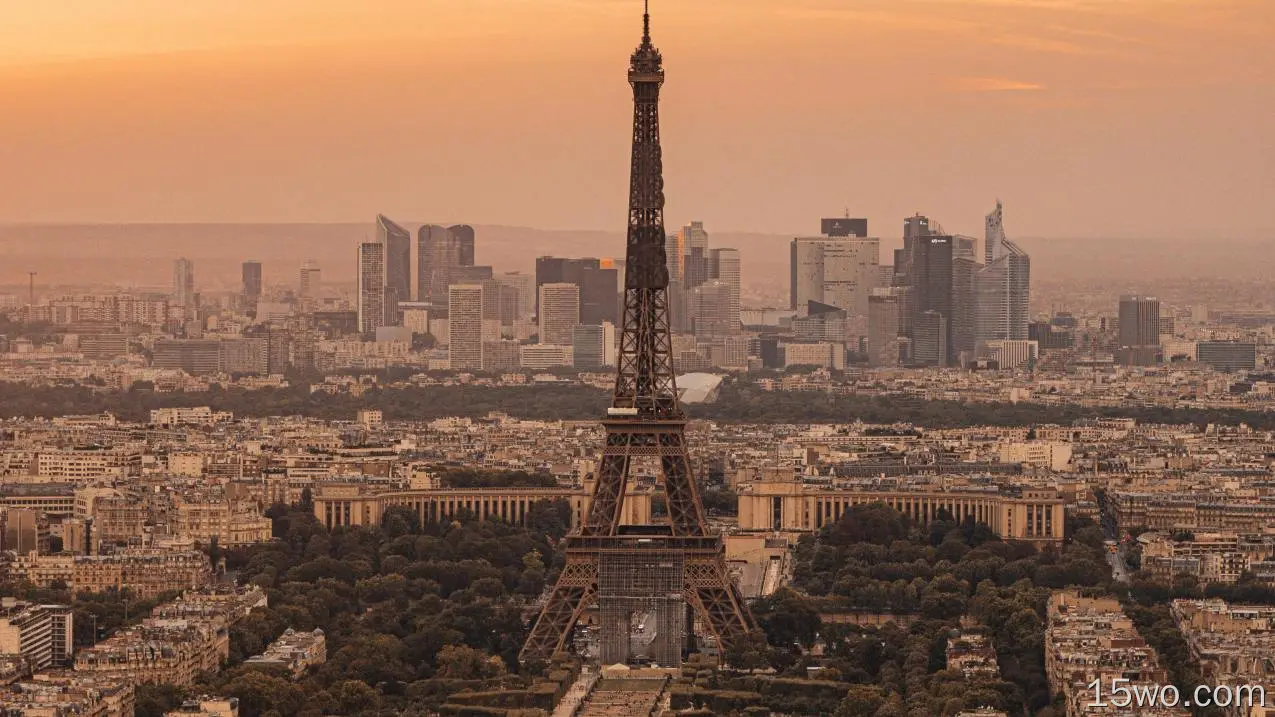 巴黎,艾菲尔铁塔,凯旋门,博物馆,旅游景点,壁纸,3840x2160