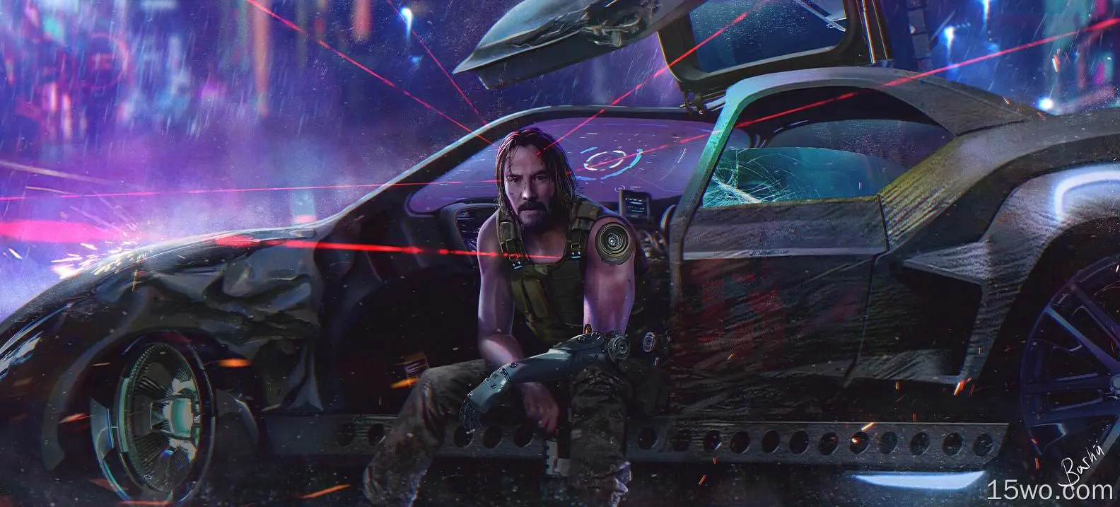 电子游戏 赛博朋克2077 Keanu Reeves 高清壁纸