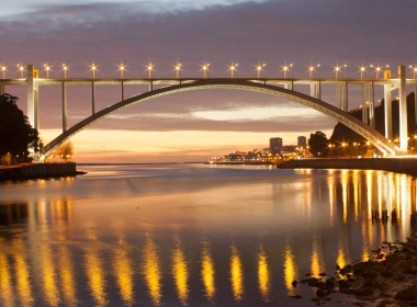 人造 桥 Arrábida Bridge 葡萄牙 高清壁纸 3840x2160