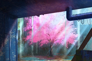 动漫 原创 Sakura 树 高清壁纸  3508x2480
