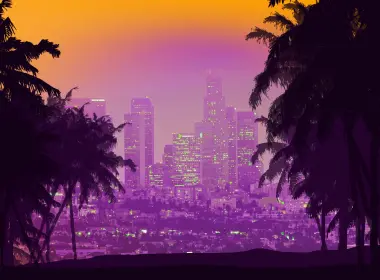 城市景观,紫色的,天空,艺术,紫罗兰色,壁纸,3840x2160 3840x2160