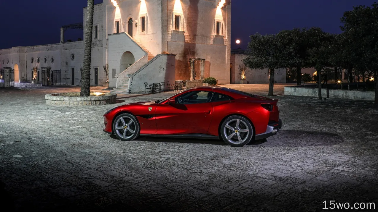 座驾 Ferrari Portofino 法拉利 Red Car Grand Tourer Supercar 高清壁纸