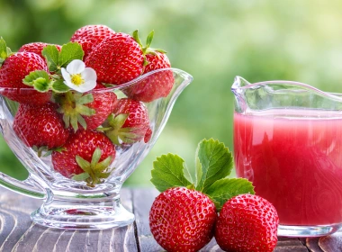 食物 草莓 水果 浆果 果汁 夏季 高清壁纸 7680x4320