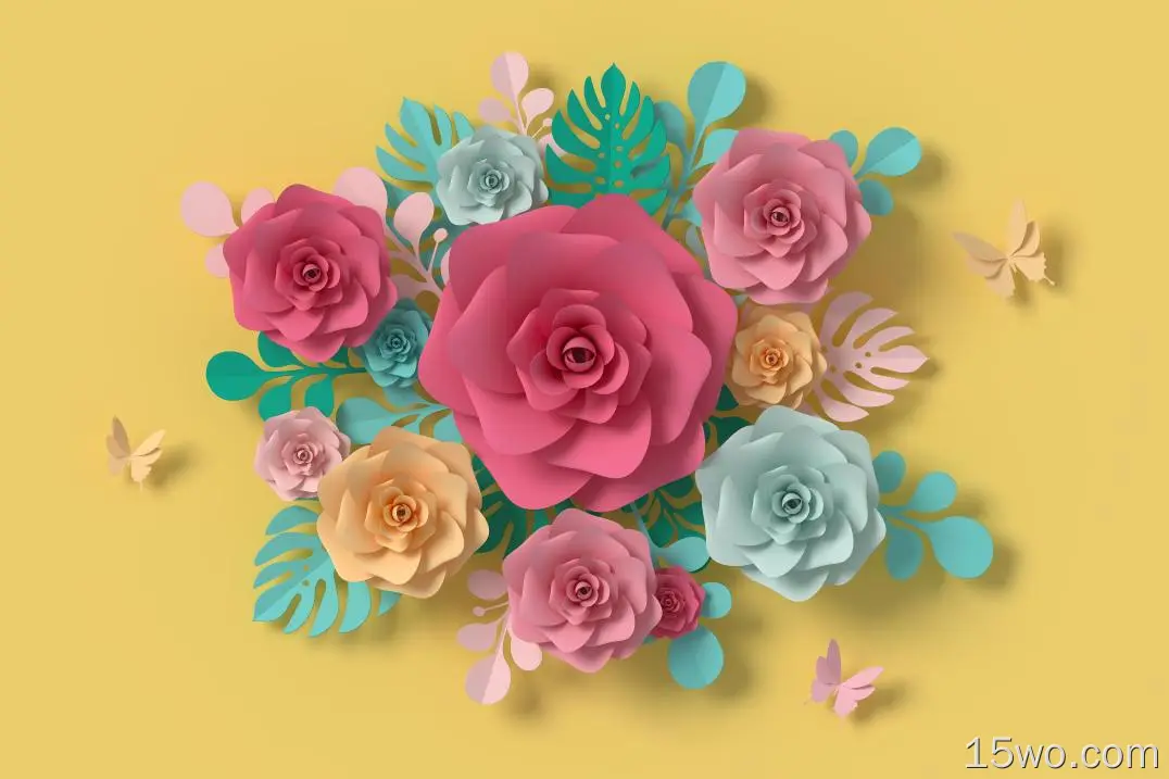 艺术 花 花卉 玫瑰 色彩 高清壁纸