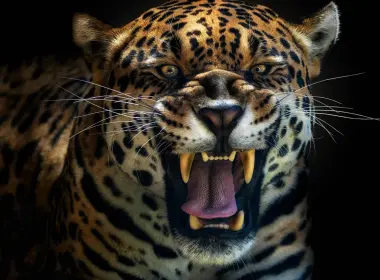 美洲虎、食肉动物、牙齿、恐怖、大型猫科动物、咆哮 2560x1600
