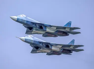 军事 Sukhoi Su-57 喷射战斗机 喷气式战斗机 飞机 Warplane 高清壁纸 2048x1366