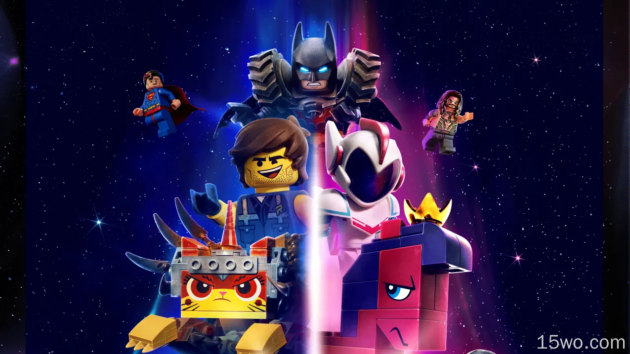 电影 The Lego Movie 2: The Second Part 蝙蝠侠 超人 海王 高清壁纸