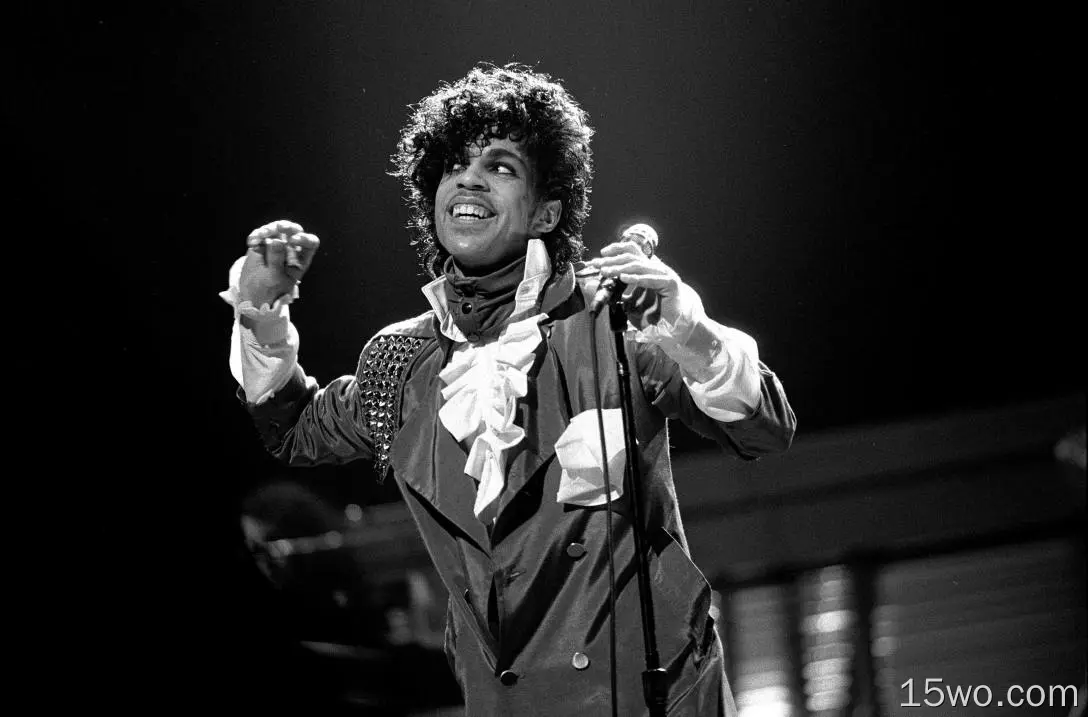 音乐 Prince 歌手 美国 Singer American Smile 黑白 高清壁纸
