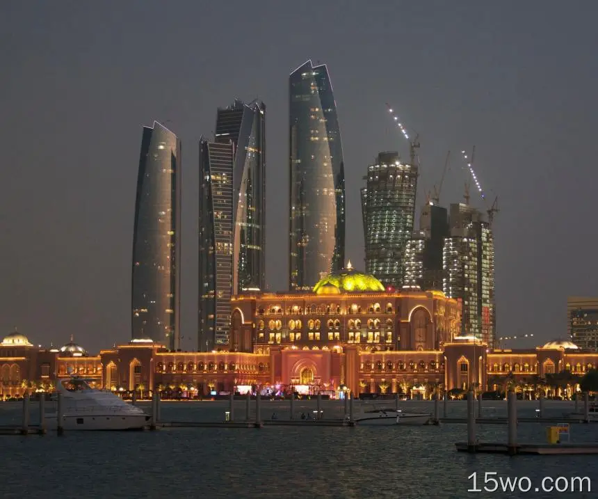 人造 Etihad Towers Abu Dhabi 阿拉伯联合酋长国 建筑 高清壁纸