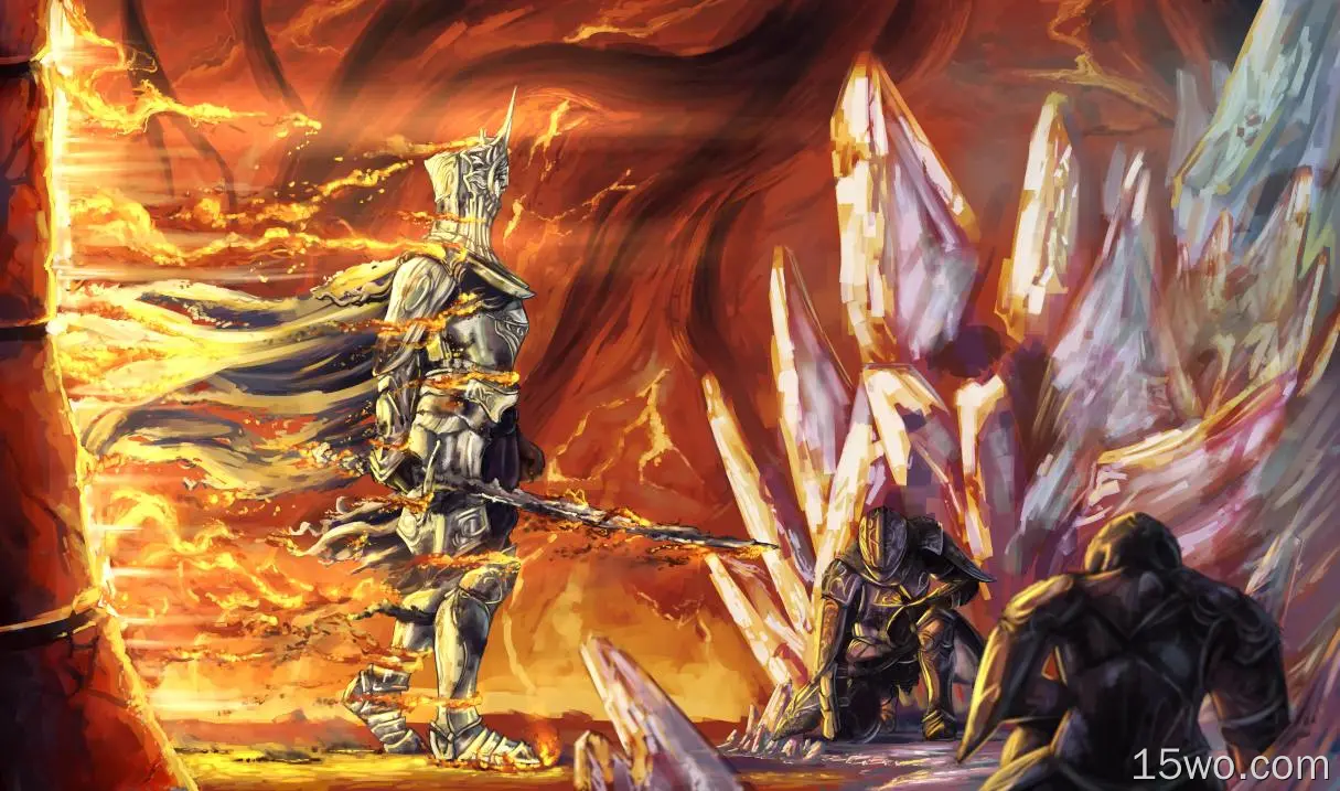 电子游戏 黑暗之魂2 黑暗之魂 Armor 战士 骑士 剑 Burnt Ivory King 高清壁纸
