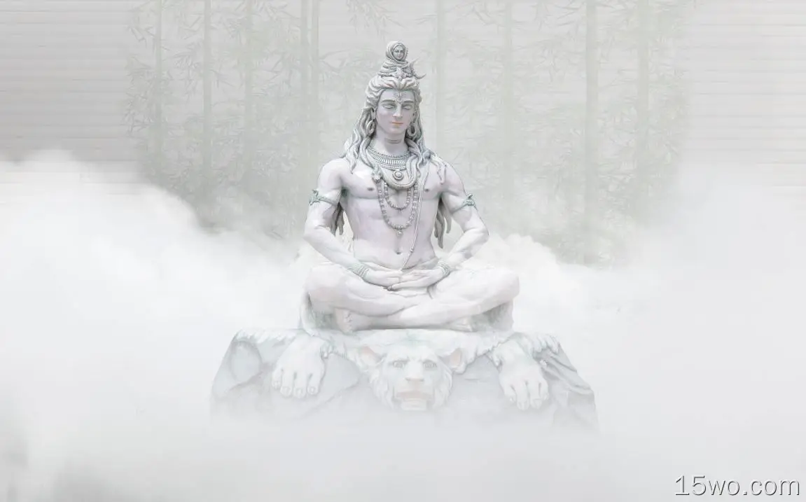 宗教 Hinduism Hindu Shiva 雕像 Deity 高清壁纸