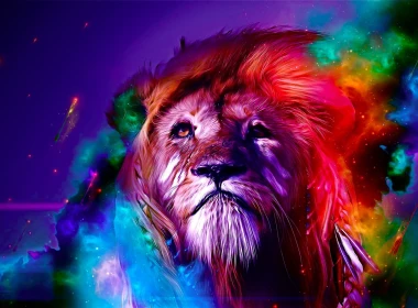 动物 艺术 狮子 高清壁纸 5120x2880