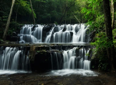 自然 瀑布 地球 森林 泰国 高清壁纸 4280x2835