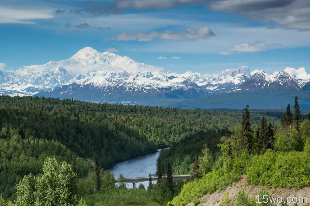 自然 Denali 山 Denali National Park Mount McKinley Alaska 高清壁纸