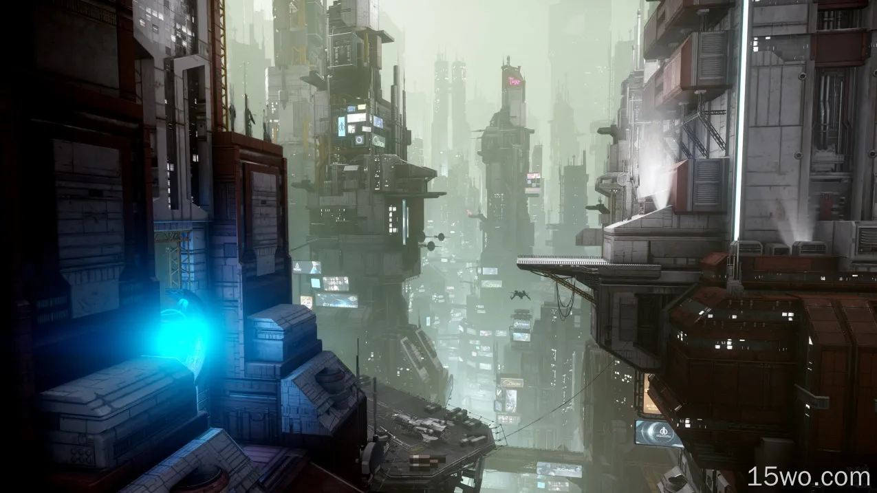 电子游戏 星际公民 城市 未来主义 建筑 摩天大楼 高清壁纸