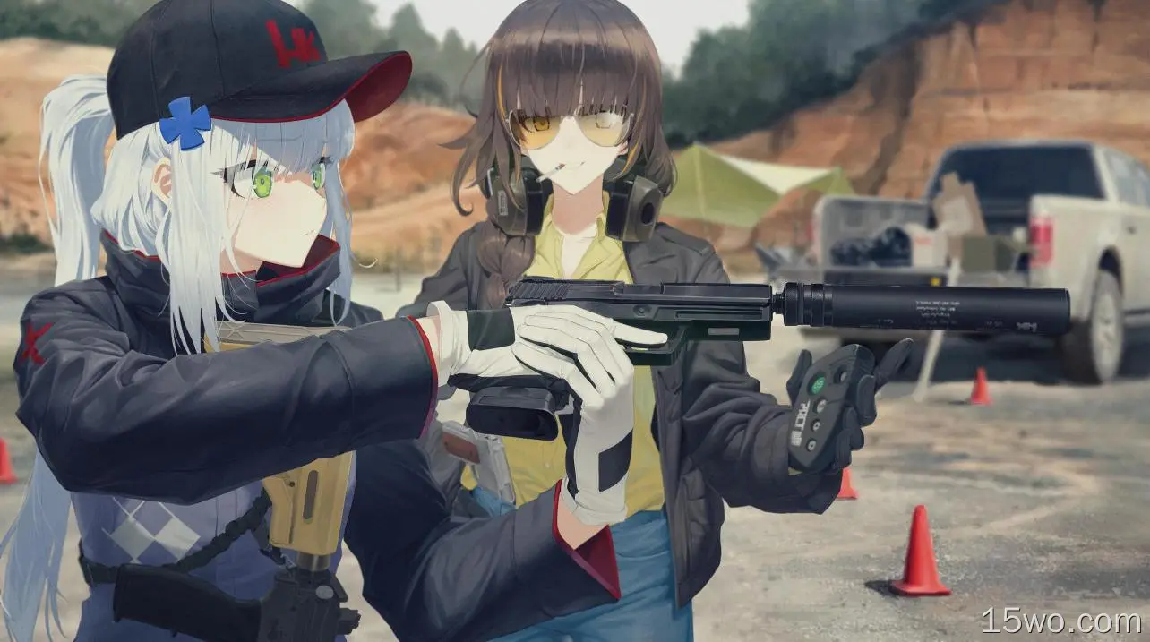 电子游戏 少女前线 HK416 M16a1 高清壁纸