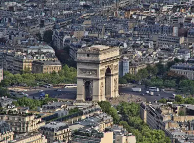 人造 巴黎 城市 France 凯旋门 高清壁纸 4272x2848