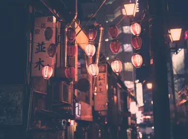 日本，灯笼，街道，文化 3069x2048