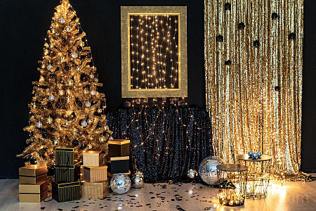 节日 圣诞节 Christmas Tree 礼物 Christmas Ornaments Christmas Lights 高清壁纸 5775x3850