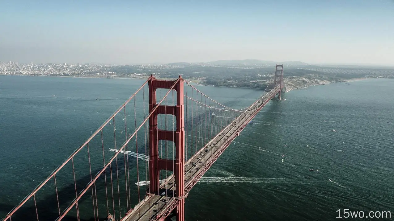4K 风景 建筑 大桥 旧金山 金门大桥