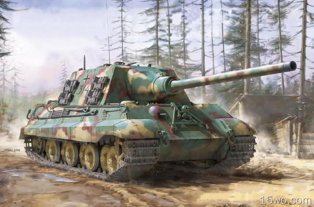 军事 Jagdtiger 坦克 Tank Destroyer 高清壁纸