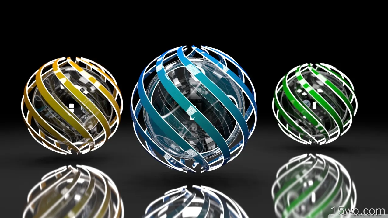 抽象 球体 3D 数字艺术 CGI 高清壁纸