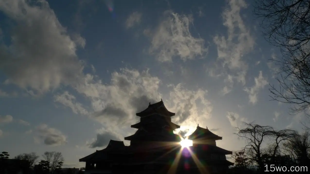 人造 松本城 城堡 日本 高清壁纸