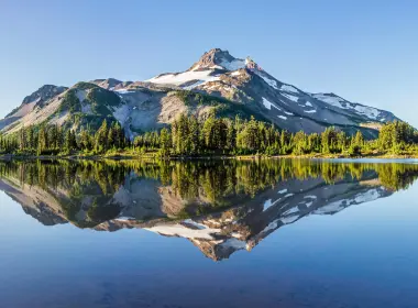 自然 倒影 山 湖泊 Oregon 大自然 高清壁纸 4800x3200