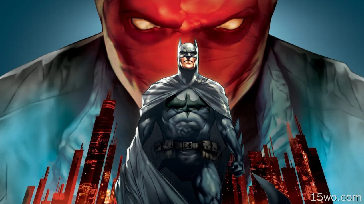 电影 Batman: Under the Red Hood 蝙蝠侠 红头罩 DC漫画 Bruce Wayne Jason Todd Superhero 高清壁纸