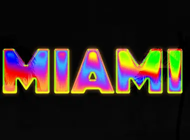 迈阿密,矩形,视觉效果的灯光,品红色,电子标牌,壁纸,3840x2160 3840x2160
