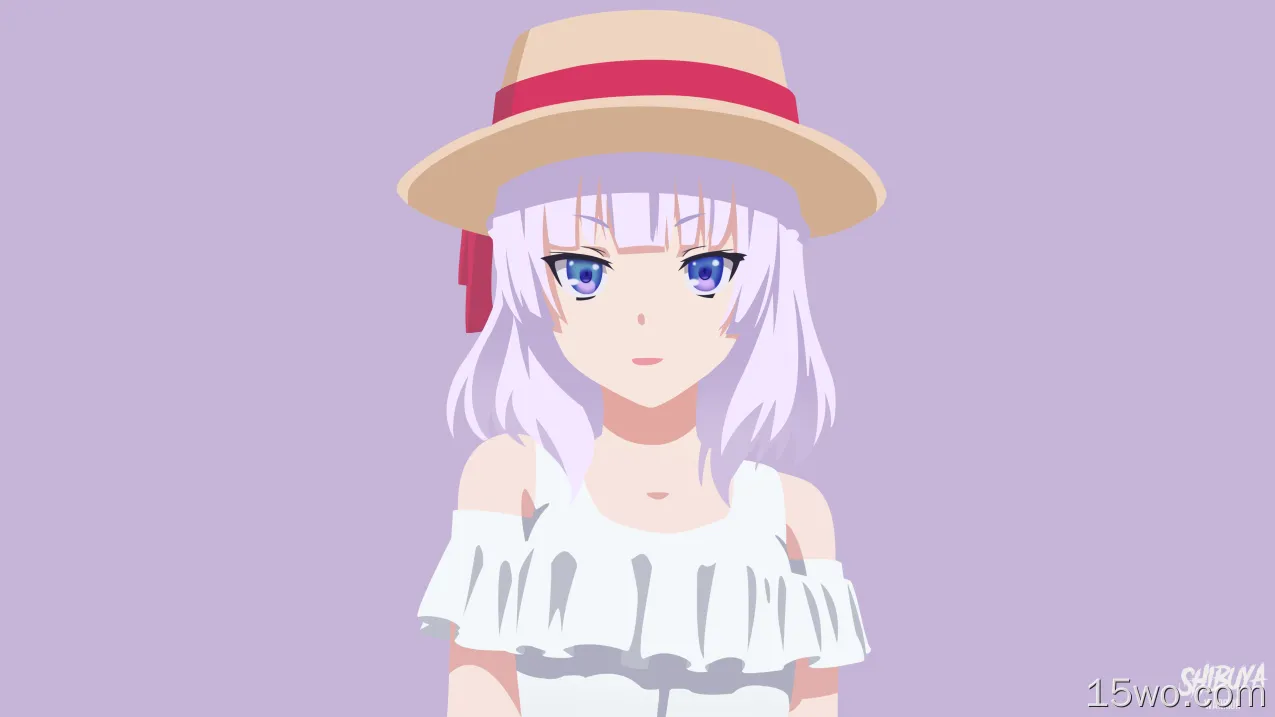 动漫 欢迎来到实力至上主义的教室 Alice Sakayanagi Minimalist Purple Hair Purple Eyes Hat Smile Anime 高清壁纸