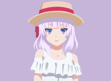 动漫 欢迎来到实力至上主义的教室 Alice Sakayanagi Minimalist Purple Hair Purple Eyes Hat Smile Anime 高清壁纸 3840x2160
