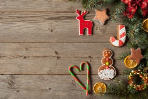 新的一年,圣诞节,姜饼,圣诞节的装饰品,圣诞树,壁纸,3840x2160  3840x2160