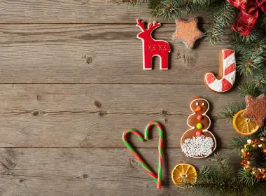 新的一年,圣诞节,姜饼,圣诞节的装饰品,圣诞树,壁纸,3840x2160 3840x2160