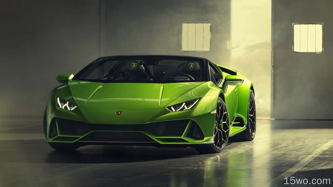 座驾 兰博基尼Huracan 兰博基尼 Lamborghini Huracan Evo 汽车 交通工具 Green Car Sport Car Supercar 高清壁纸