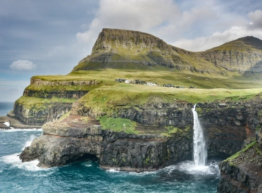 Mlafossur,瀑布,冰岛,性质,悬崖,自然景观,壁纸,3840x2160 3840x2160