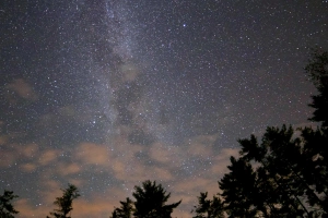 nc76夜空星星银河森林自然  3840x2400